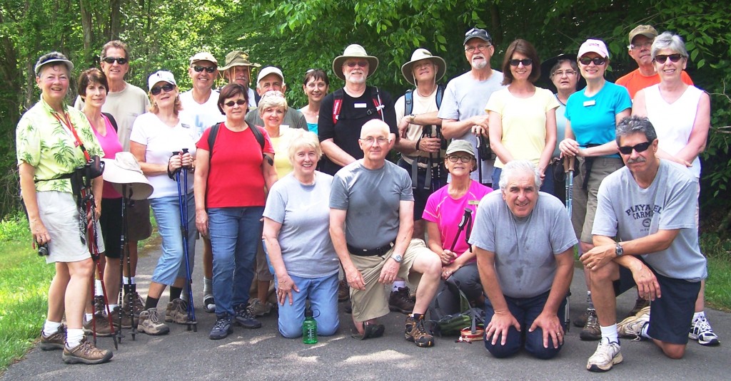 Members of the Muddy Boots Hiking Club on a previous outing.